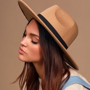 Lulus tan fedora hat
